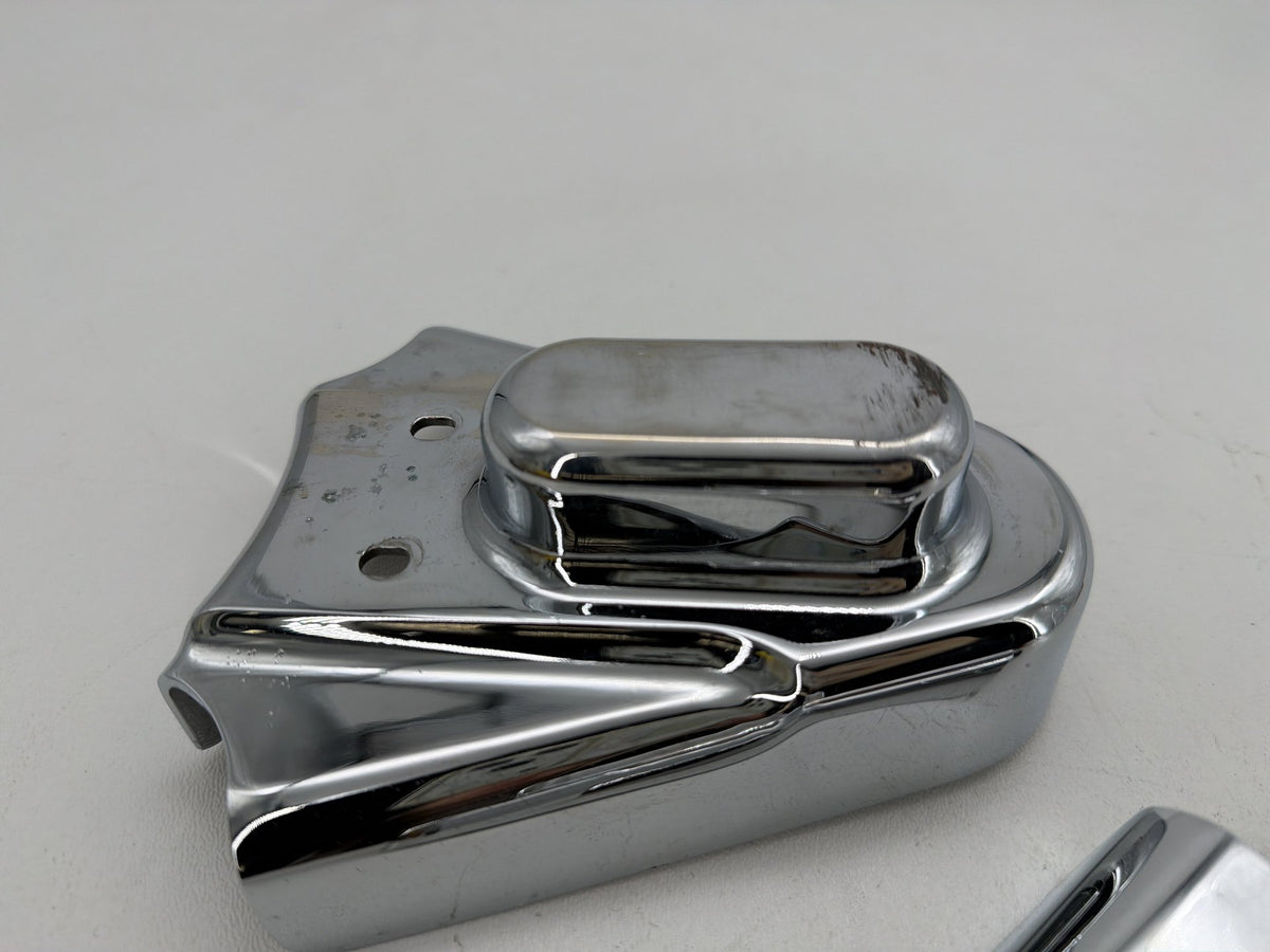 1994 Harley Softail Custom FXSTC Trim Rear Wheel Axle Nut Covers Caps Kuryakyn