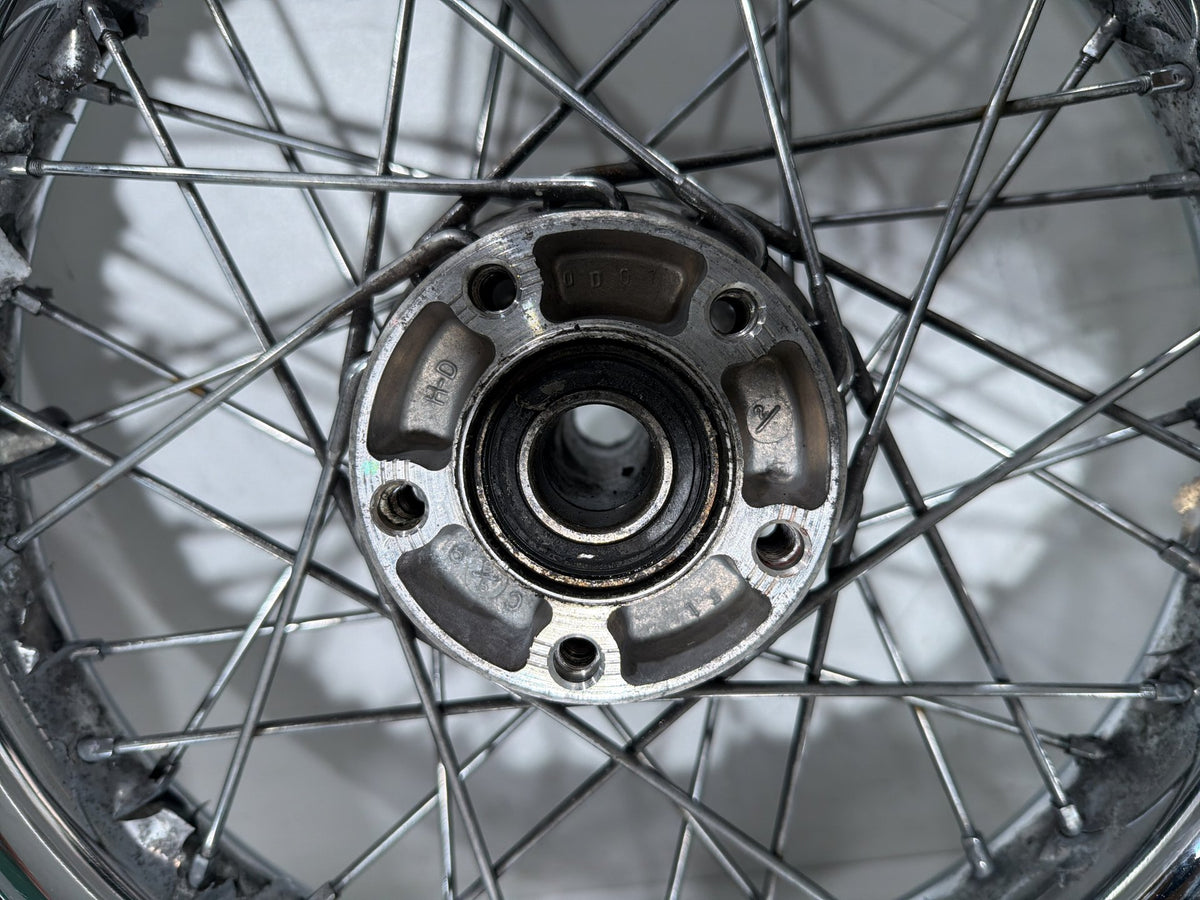 2004 Harley Electra Glide CVO Screamin OEM Front Rear Wheel Rim Tire Spoked 16"