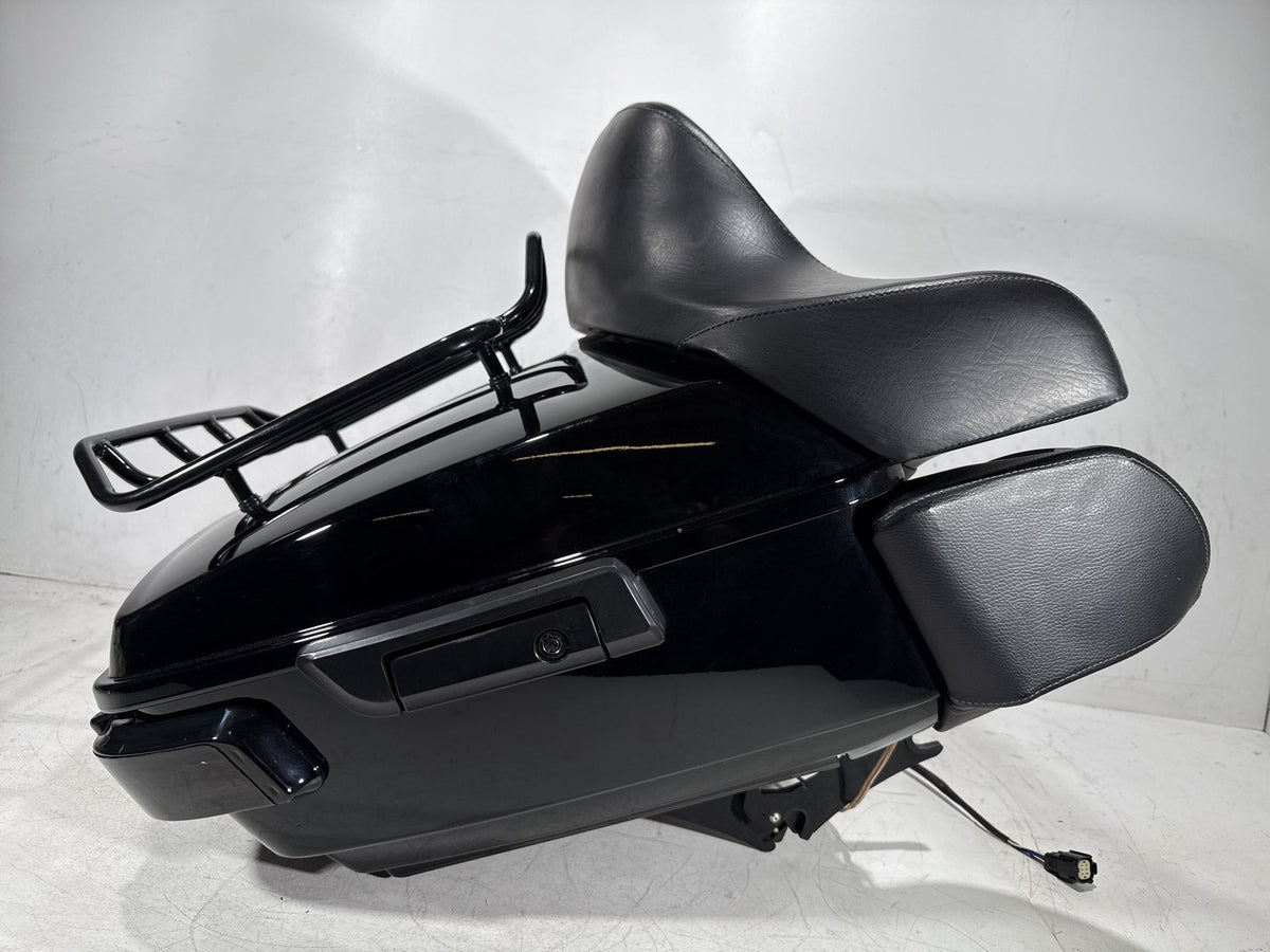 2014 Harley Touring FLHTK Electra Glide OEM Pass Backrest Tour Pak Luggage NOKey