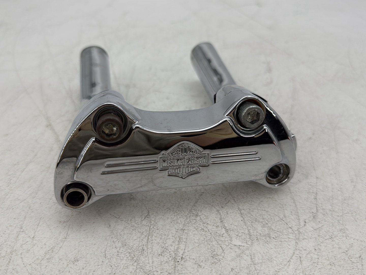 2001 Harley Sportster 883 Hugger XLH883 OEM Front Handlebar Riser Top Clamp Chrome