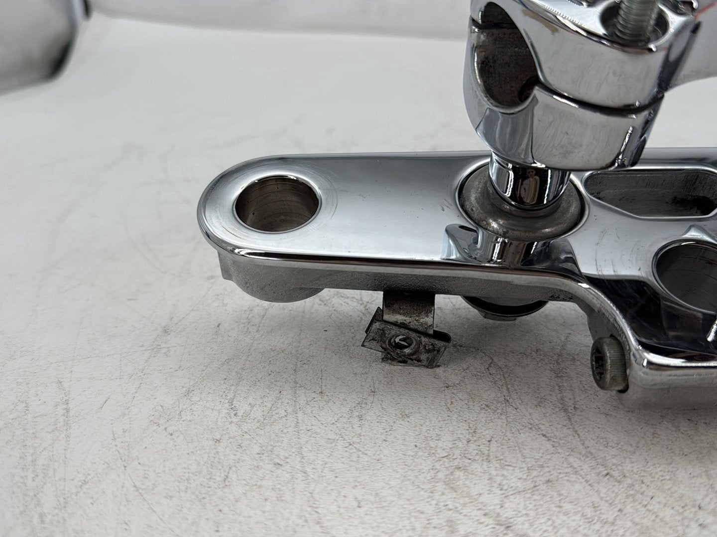 1997 Harley Softail Fat Boy FLSTF OEM Front Handlebar Riser Top Clamp Chrome