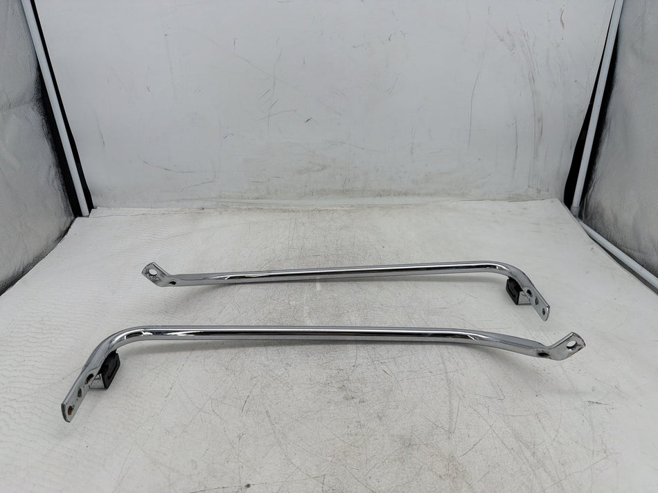04 Harley Electra Glide CVO Eagle OEM Rear Left Right Saddlebag Guard Rails Bar