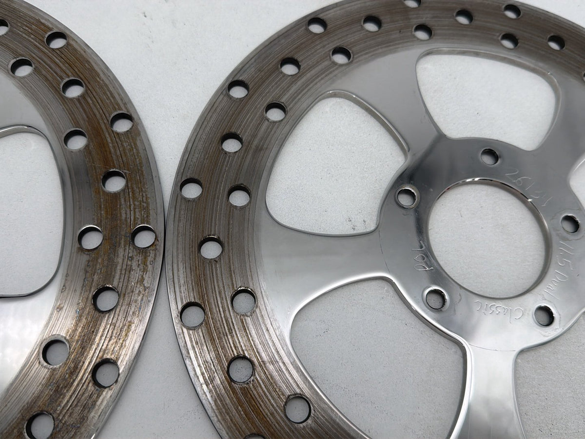 2007 Harley Street Glide Touring FLHX OEM Front Brake Rotors Disc Pair