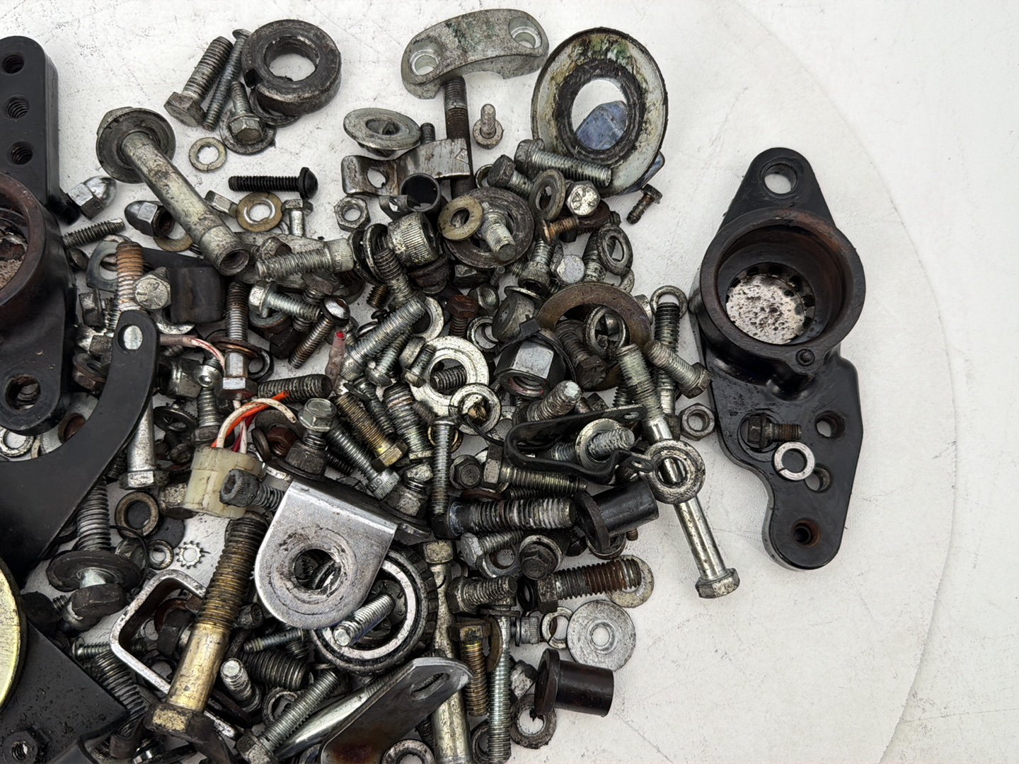 1984 - 1998 Harley-Davidson Touring Electra Glide Classic Hardware Bolts Nuts & Brackets w/ Left Right Fork Swingarm Brackets