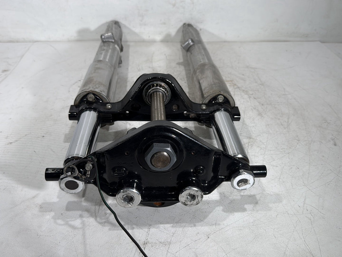 11 Harley Road Glide Touring OEM Front Triple Tree Set & LH RH Fork Legs Sliders