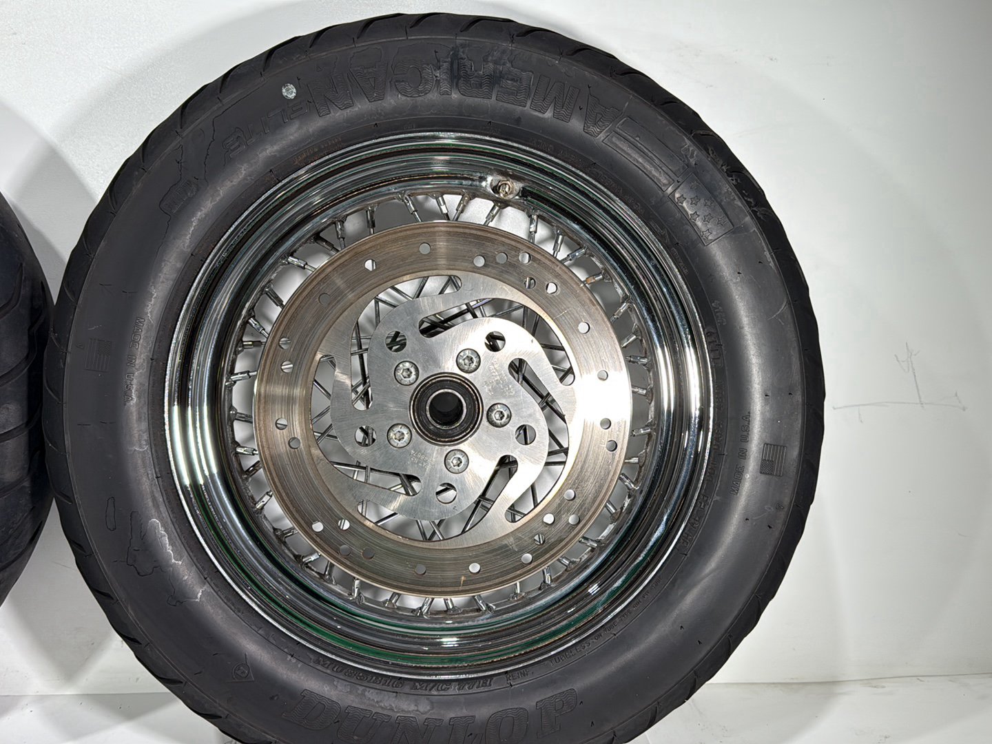 2005 Harley Touring FLHRCI Road King Classic OEM Front Rear Wheel Rim Tire Spoked