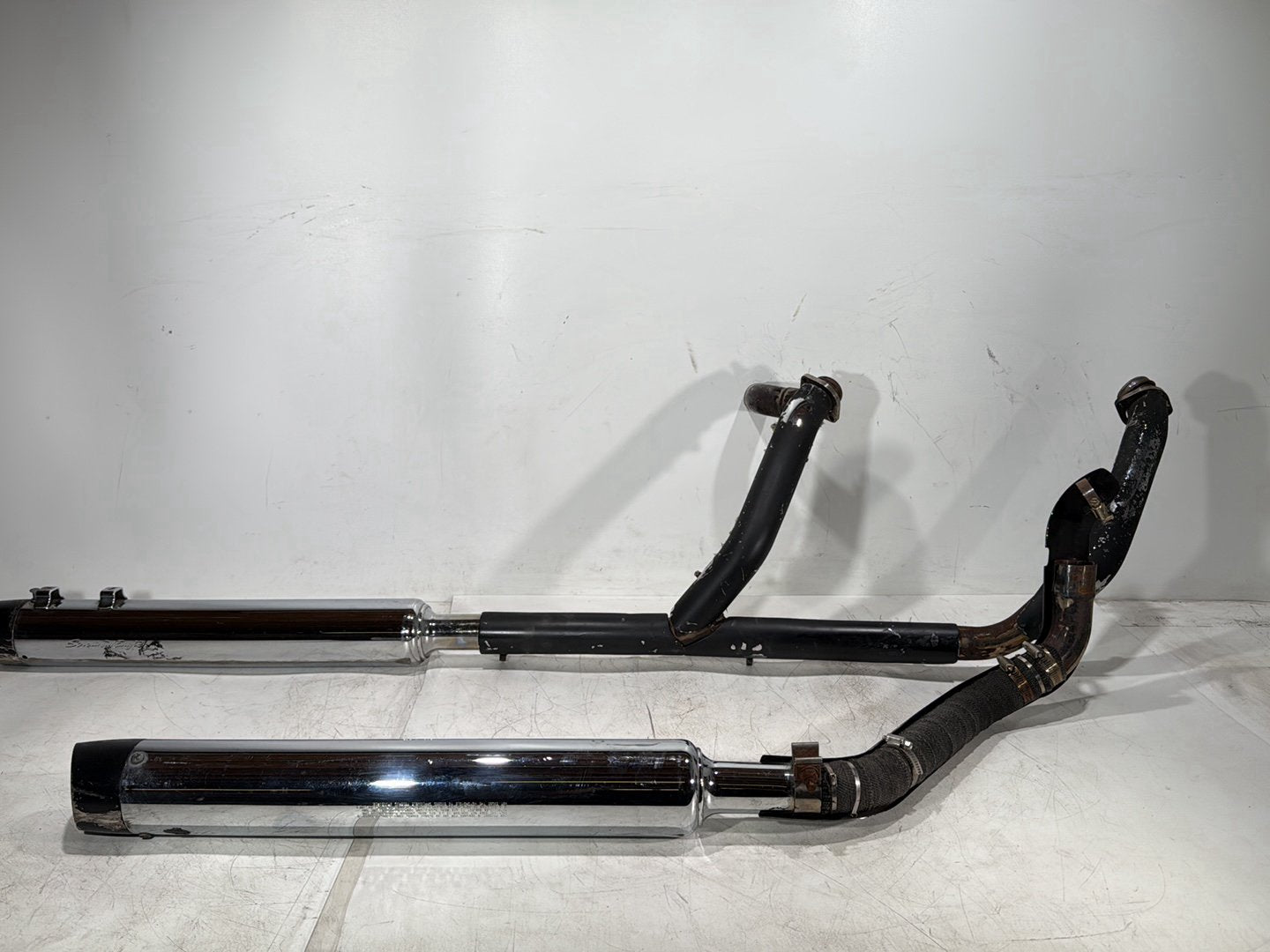 2004 Harley Road King Touring Custom FLHRSI OEM Exhaust Header Muffler Pipes Screamin Eagle