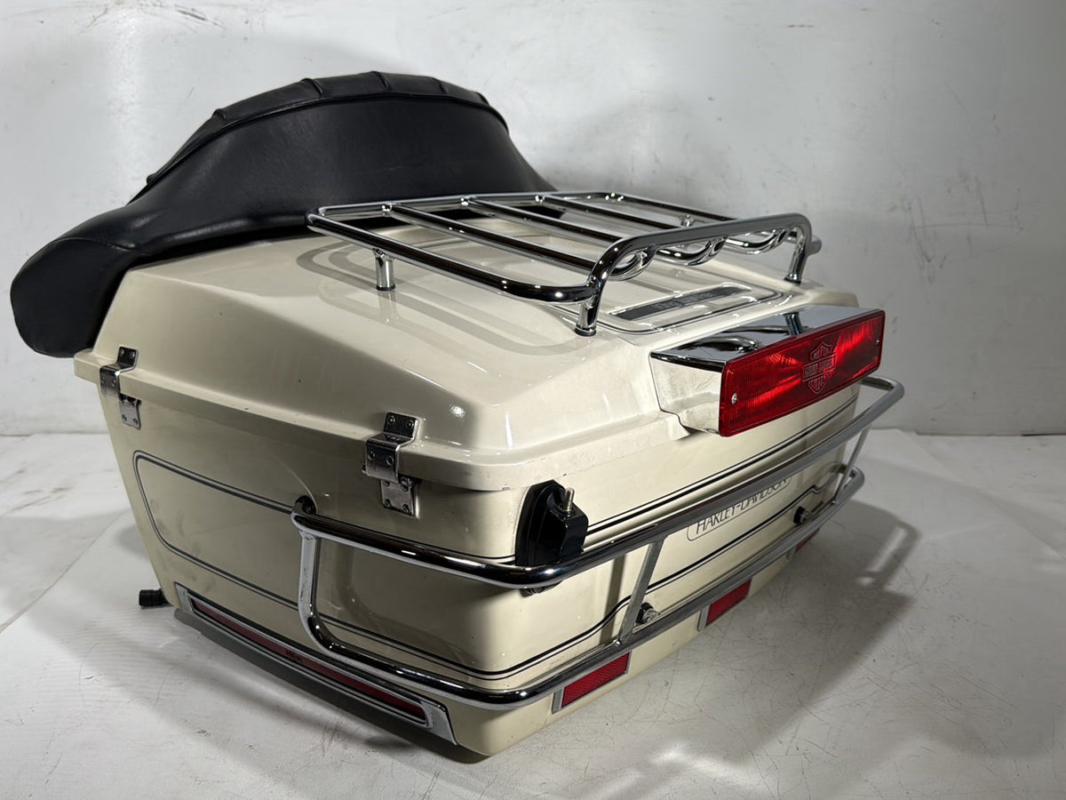 92 Harley Electra Glide Touring Classic OEM Pass Backrest Tour Pak Luggage NOKey