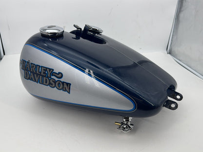 1999 - 2006 Harley-Davidson Dyna Low Rider Fuel Gas Tank Gasoline Reservoir w/ Fuel Tank Gauge Level