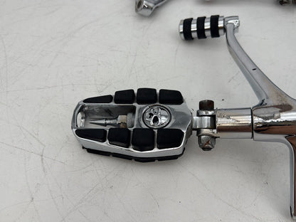 09 Harley Sportster 1200 Low Left Right Foot Brake Control Pegs Kuryakyn Zombie