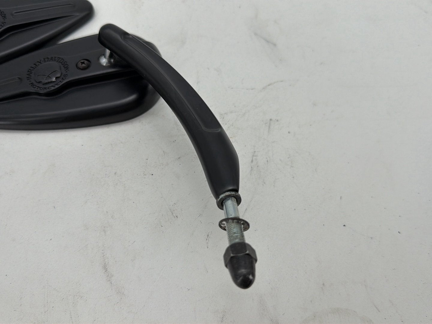 2008 Harley Dyna Fat Bob FXDF OEM Left Right Rear View Mirror Willie G SKULL