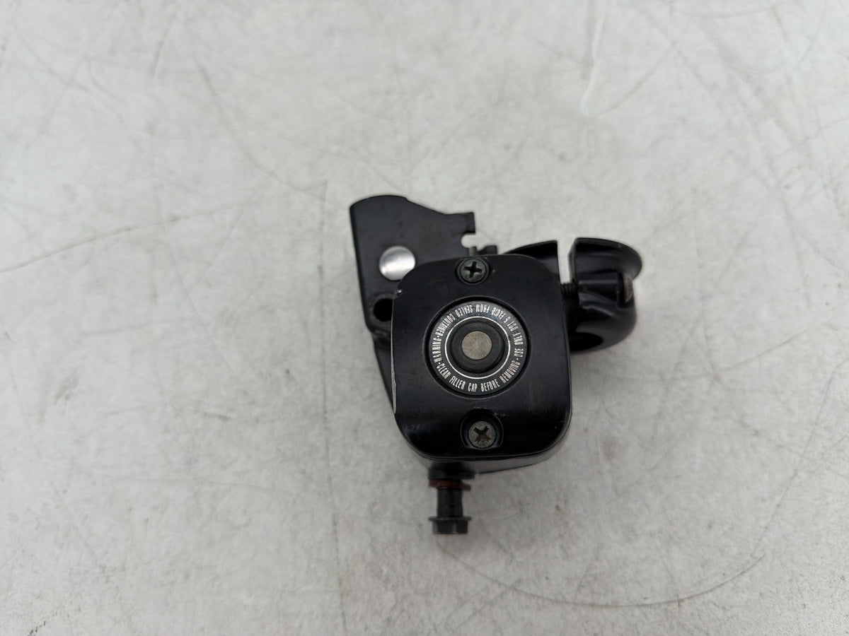 01 Harley Fat Boy Softail OEM Front Brake Master Cylinder Reservoir SCRATCHED