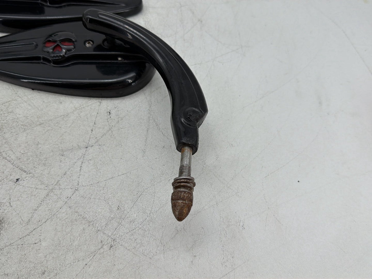 2005 Harley Road King Touring Police Left Right Rear View Mirror WILLIE G SKULL