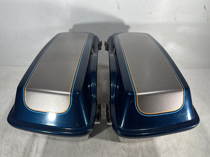 1998 Harley Touring FLHTCUI Electra Glide Ultra OEM Left Right Saddlebags Luggage NOKey