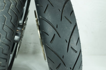 2007 - 2012 Harley-Davidson Touring Electra Glide Ultra Front & Rear Wheel Rim Tire 55035-11, 43332-04
