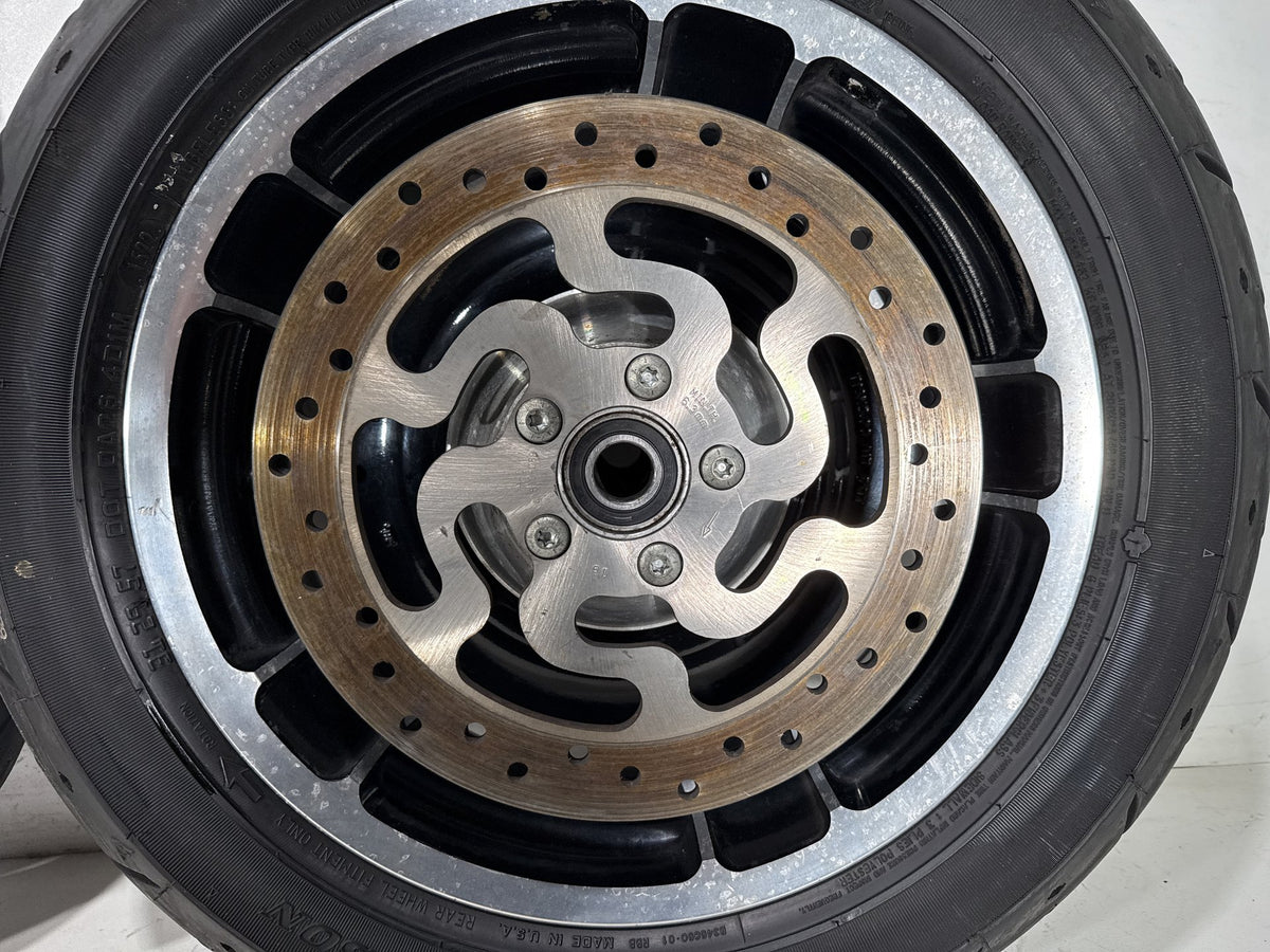 2012 Harley Street Glide Touring FLHX OEM Front & Rear Wheel Rim Tire 17" 16"