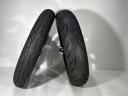 1999 - 2006 Harley-Davidson Dyna Low Rider Front & Rear Wheel Rim Tire MT90B16, 90/90H19 52H, 16" 19"