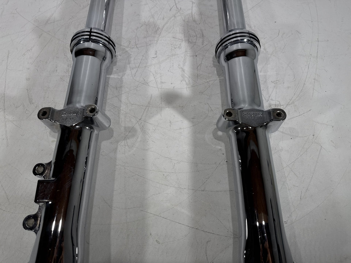 2001 Harley Softail Standard OEM Front Triple Tree Set & LH RH Fork Legs Sliders