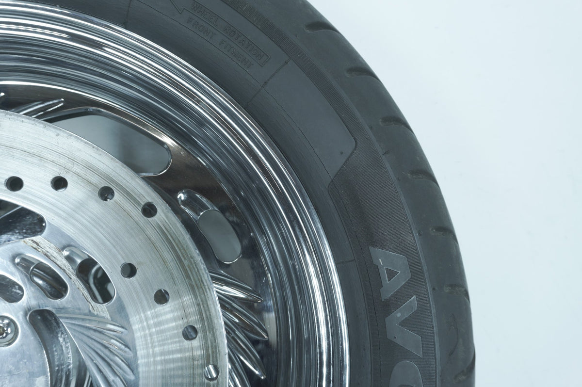 1999 Harley Touring FLHR Road King Front Wheel Rim Tire Chrome MT90B16 16" 74H