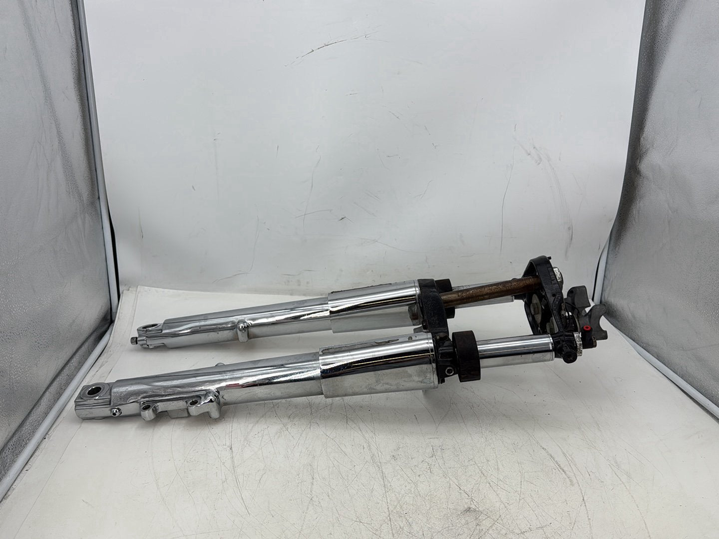00 Harley Touring Electra Ultra Front Triple Tree Set &amp; LH RH Fork Legs Sliders