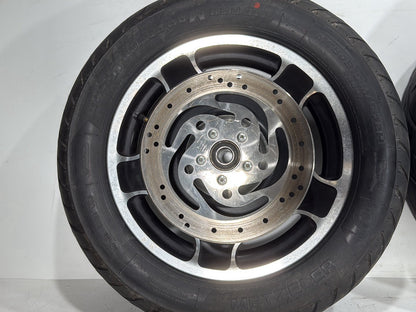 2007 Harley Street Glide Touring FLHX OEM Front & Rear Wheel Rim Tire