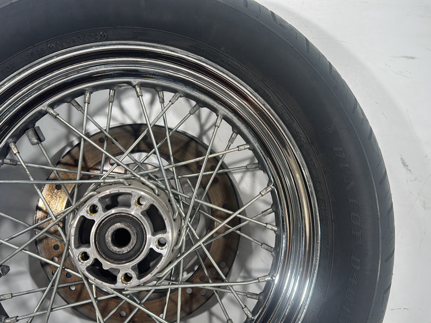 2004 Harley Softail FLSTC Heritage Classic OEM Rear Wheel Rim Tire Spoked