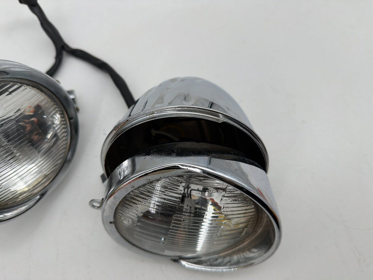 1994 Harley Softail Custom FXSTC OEM Headlight Headlamp Head Light Halogen Dual