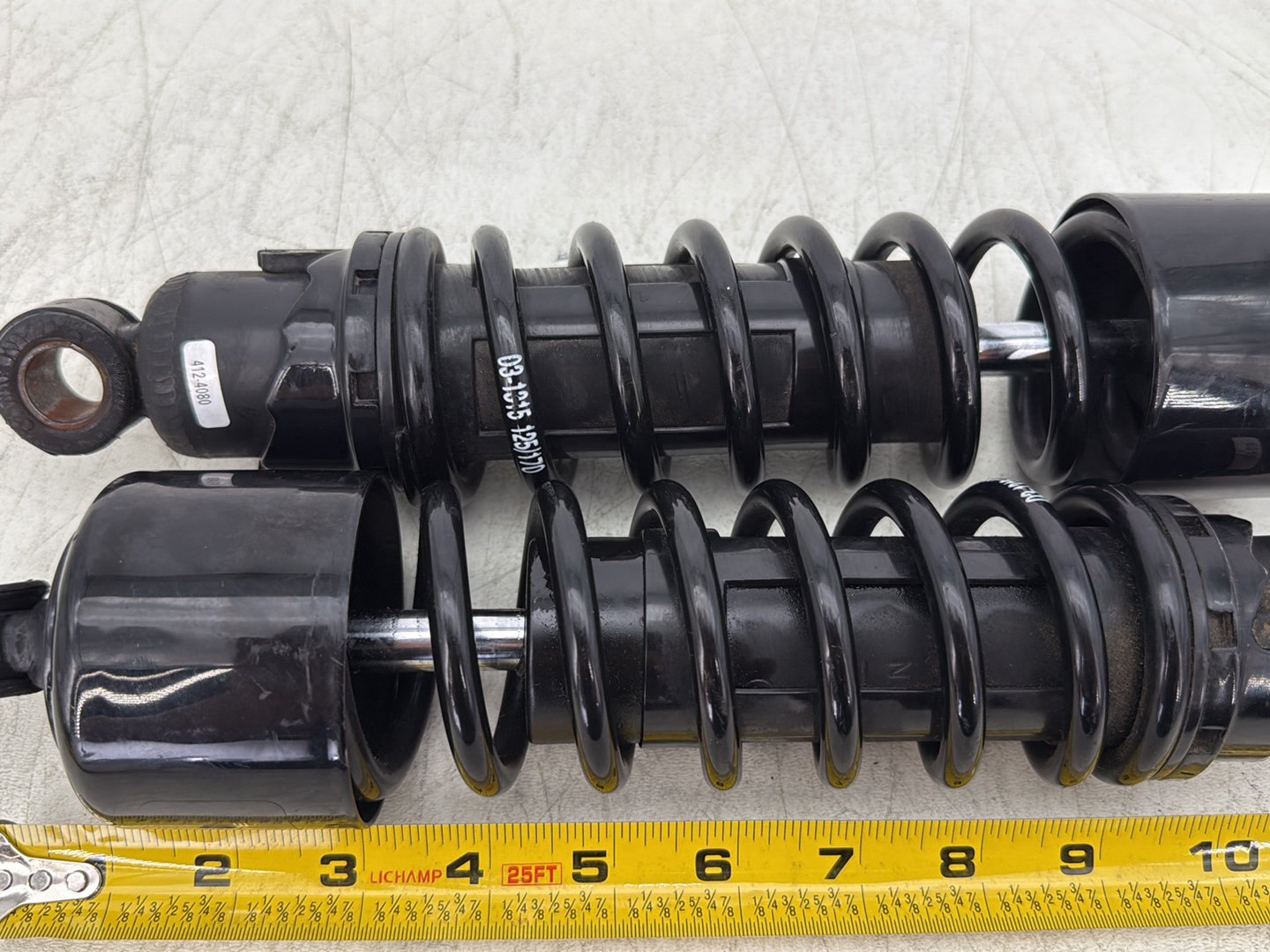 2007 Harley Touring FLHTC Electra Glide Classic OEM Rear Left Right Shock Absorbers