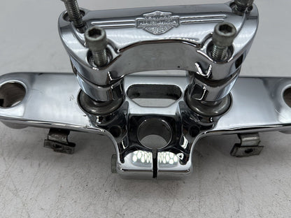 1997 Harley Softail Fat Boy FLSTF OEM Front Handlebar Riser Top Clamp Chrome