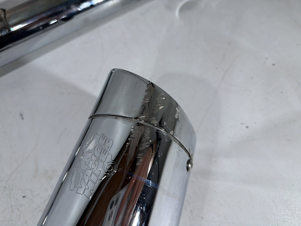 09 Harley Street Glide Touring Exhaust Header Pipes Muffler BENT SCRATCHED