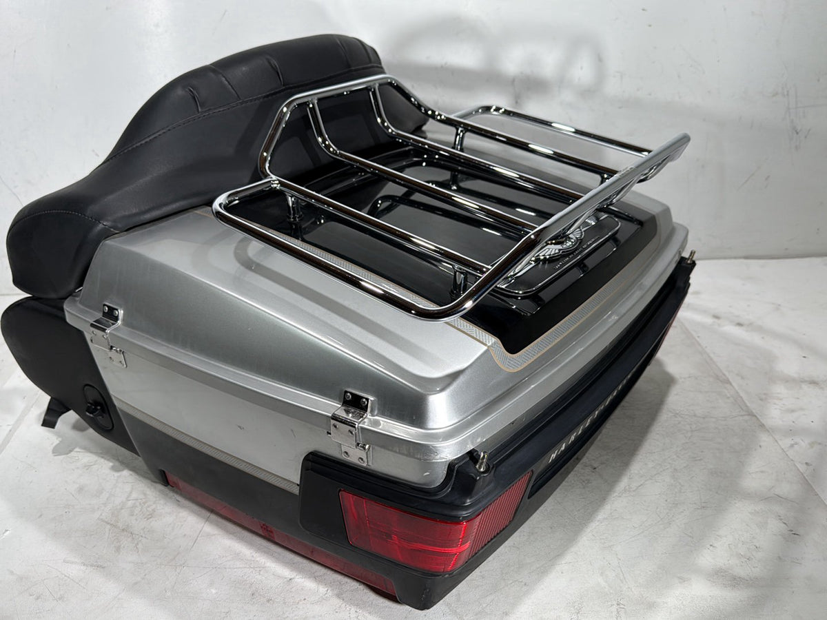 2003 Harley Electra Glide Touring Ultra OEM Pass Backrest Tour Pak Luggage NOKey