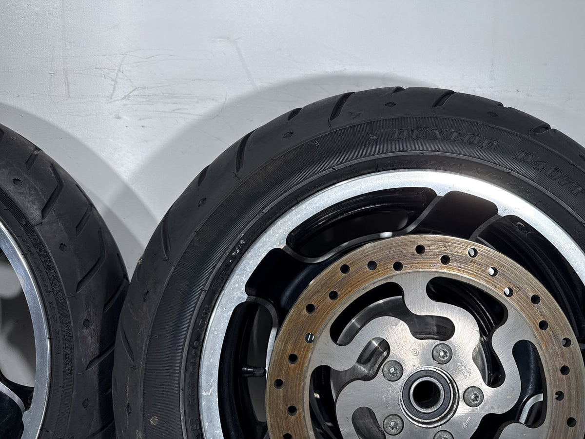 2012 Harley Street Glide Touring FLHX OEM Front & Rear Wheel Rim Tire 17" 16"