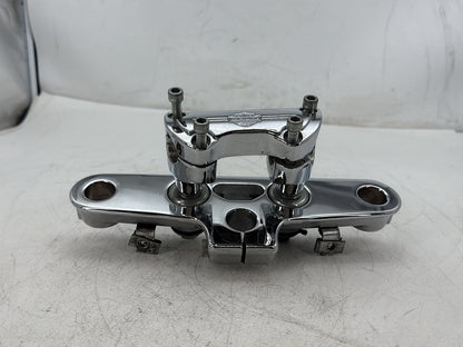 1997 Harley Softail Fat Boy FLSTF OEM Front Handlebar Riser Top Clamp Chrome