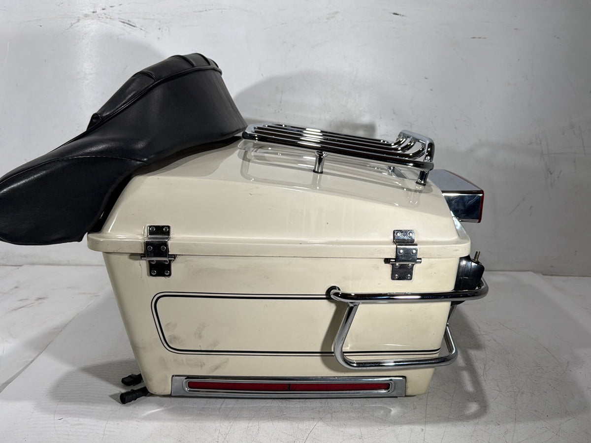 92 Harley Electra Glide Touring Classic OEM Pass Backrest Tour Pak Luggage NOKey