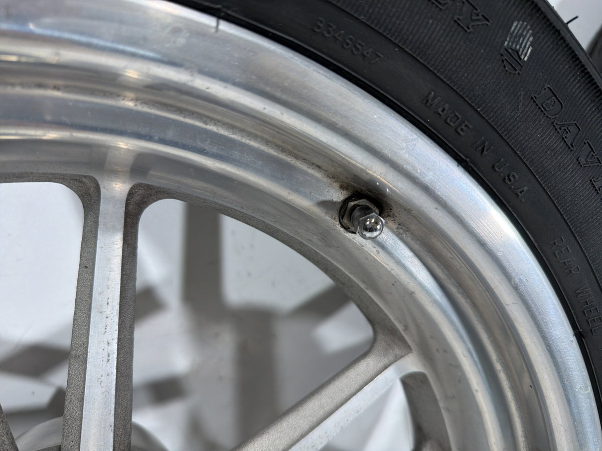 2007 Harley Dyna Super Glide FXD OEM Front & Rear Wheel Rim Tire 17" 19"