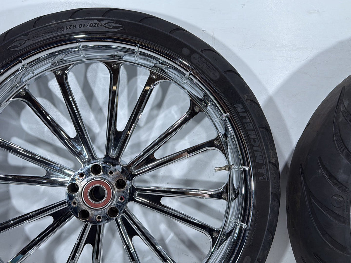 2009 Harley Road Glide Touring FLTR OEM Front & Rear Wheel Rim Tire