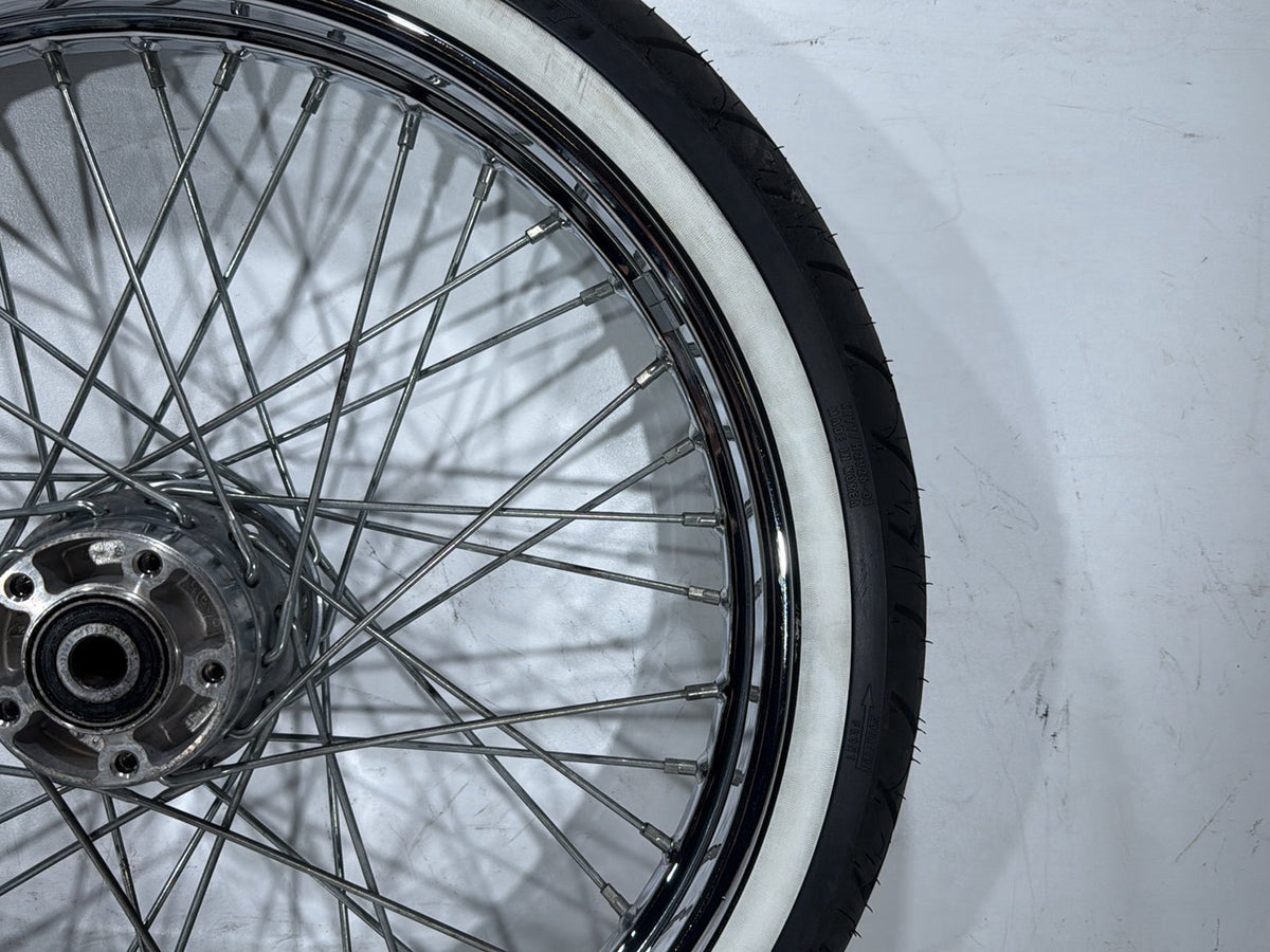 2003 Harley Softail Deuce FXSTD OEM Front Wheel Rim Tire Spoked