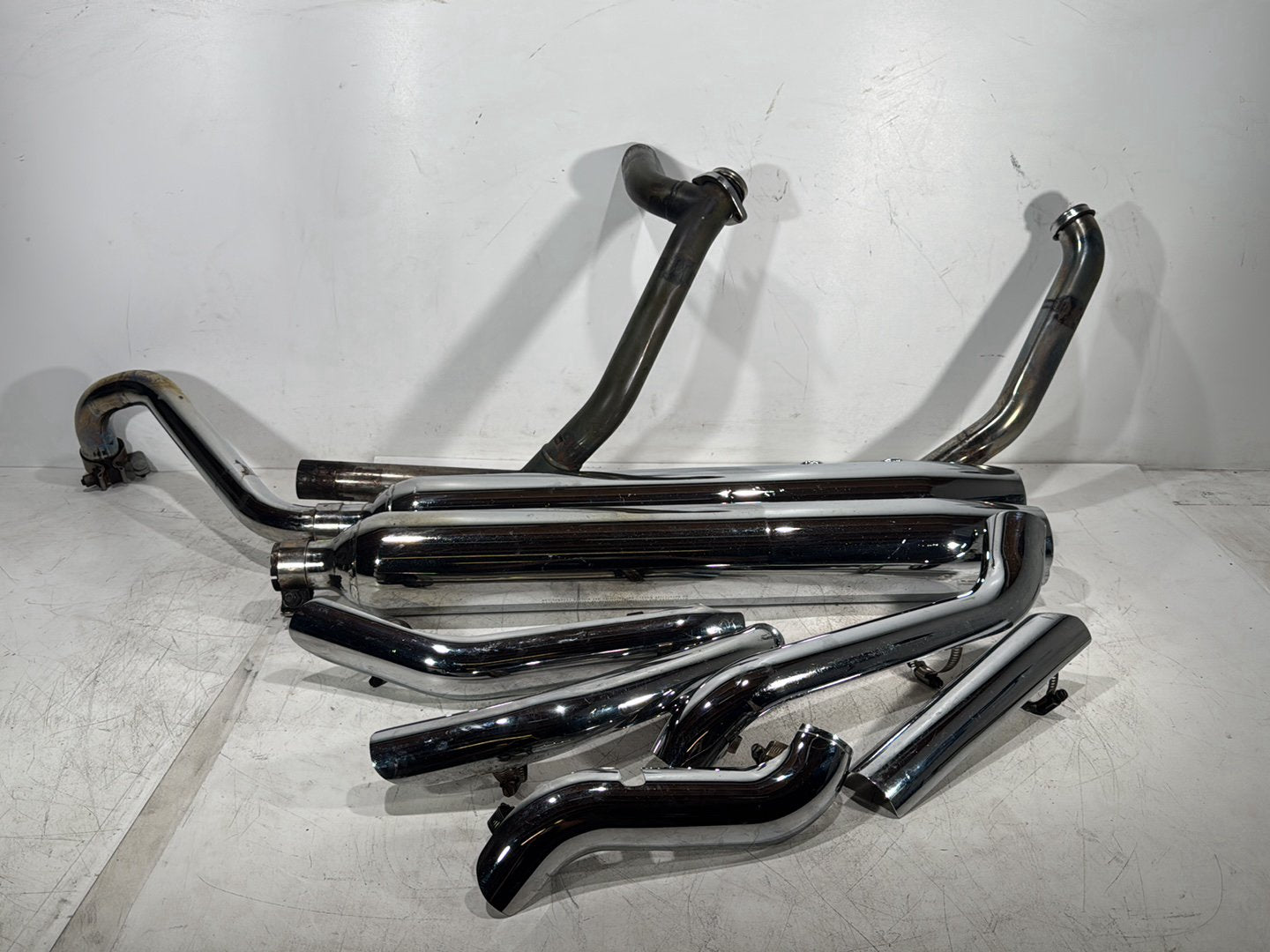 1998 Harley Touring FLHTCUI Electra Glide Ultra OEM Exhaust Header Pipes Muffler
