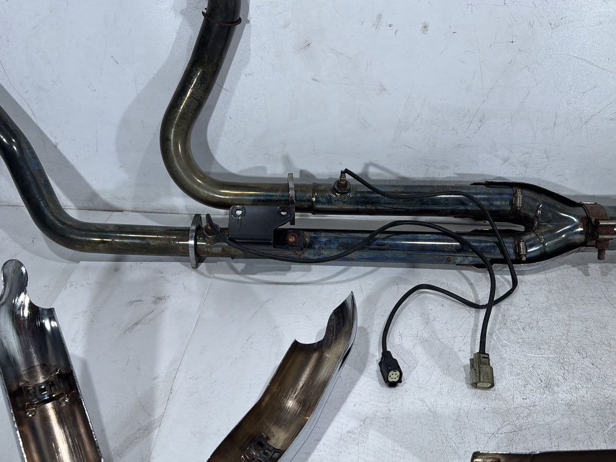 10 Harley Street Glide Touring FLHX Exhaust Header Pipes Muffler Vance & Hines