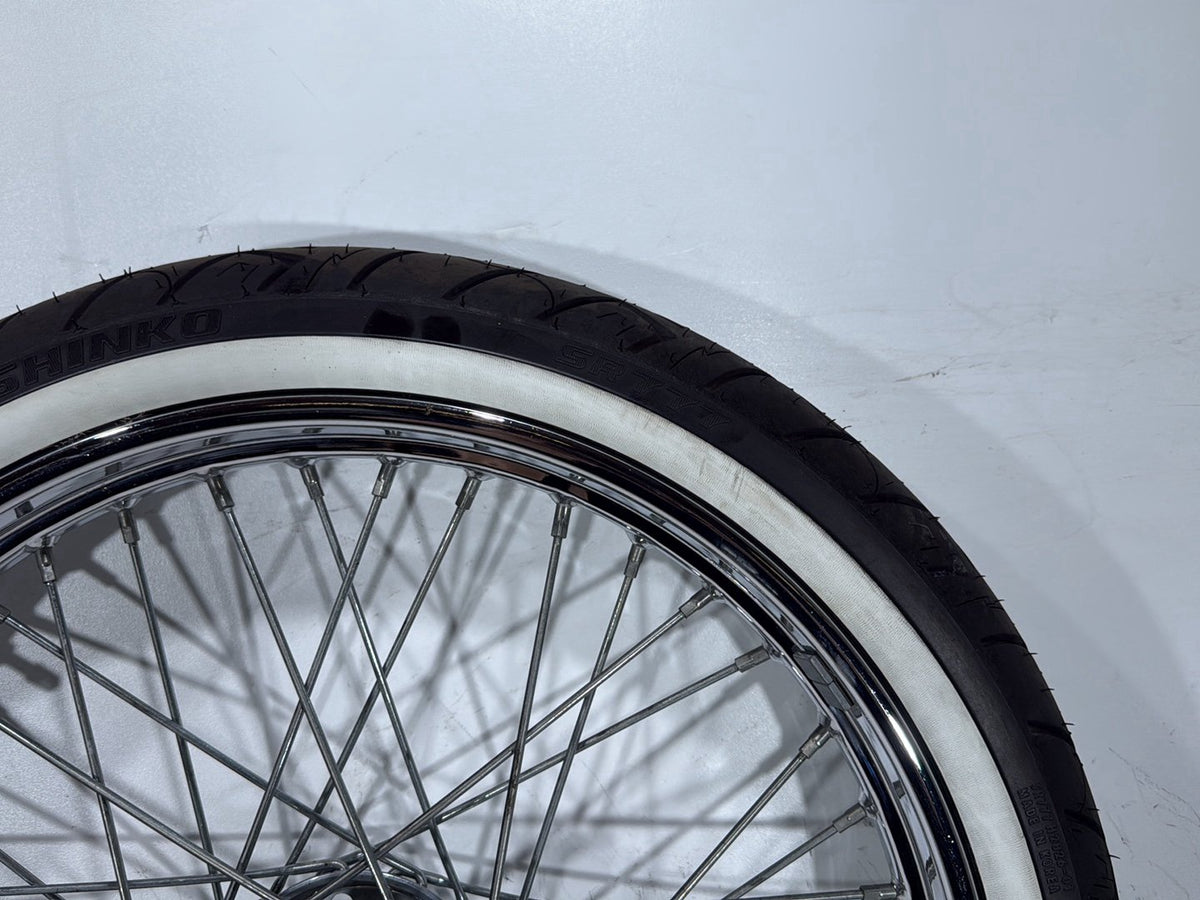 2003 Harley Softail Deuce FXSTD OEM Front Wheel Rim Tire Spoked