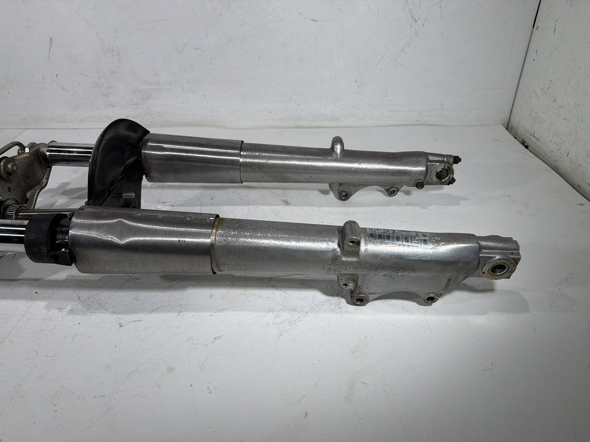 91 Harley Electra Glide Touring Front Triple Tree Set & LH RH Fork Legs Sliders