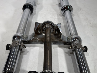 2000 Harley Dyna FXDWG Wide Glide OEM Front Triple Tree Set & LH RH Fork Legs Sliders
