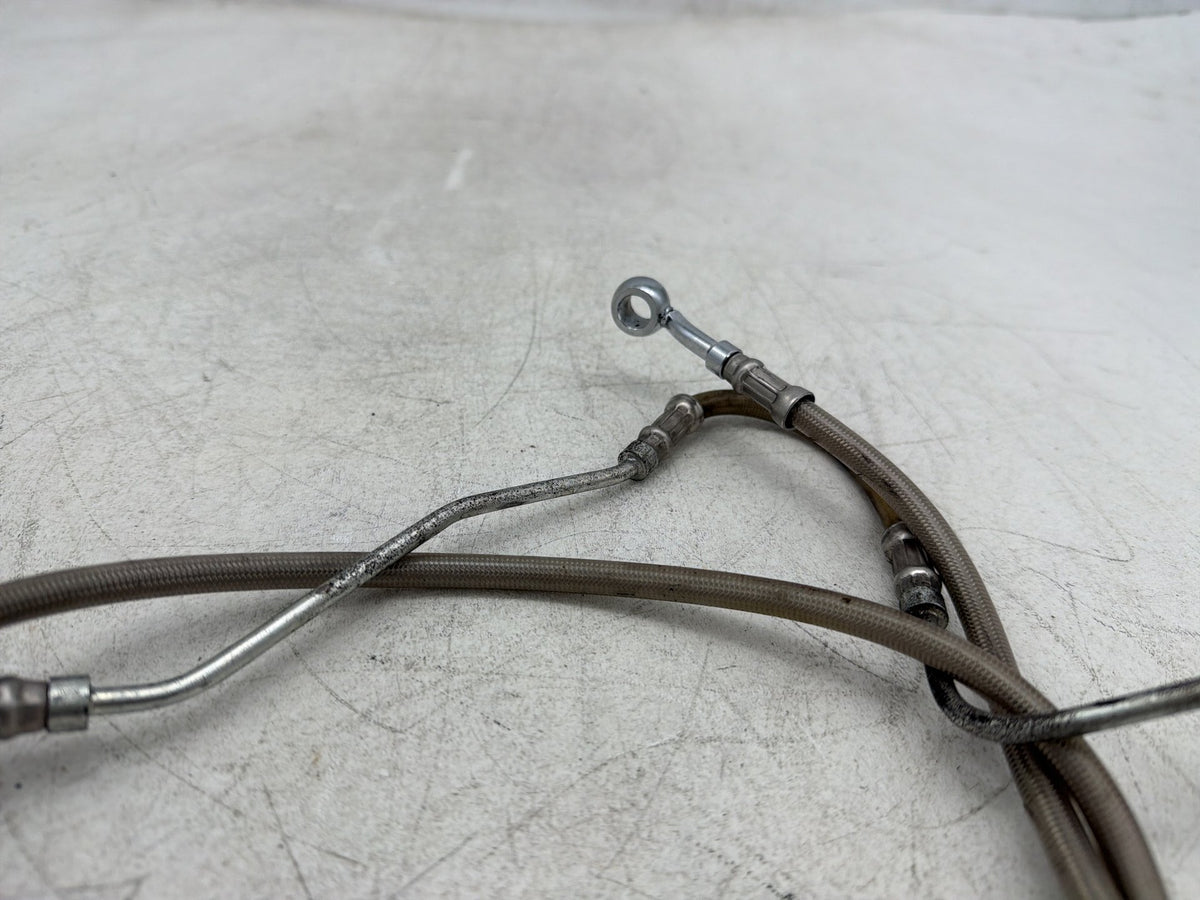 2009 Harley Electra Glide Touring CVO Eagle OEM Front Brake Hose Line Pipe ABS