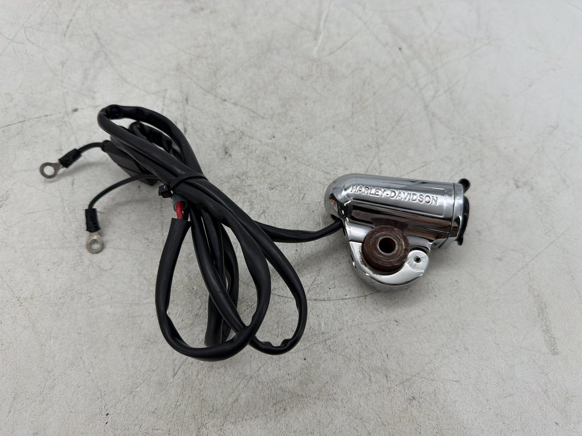 2001 Harley Fat Boy Softail FLSTFI OEM Handlebar Mounted Auxiliary Power Port