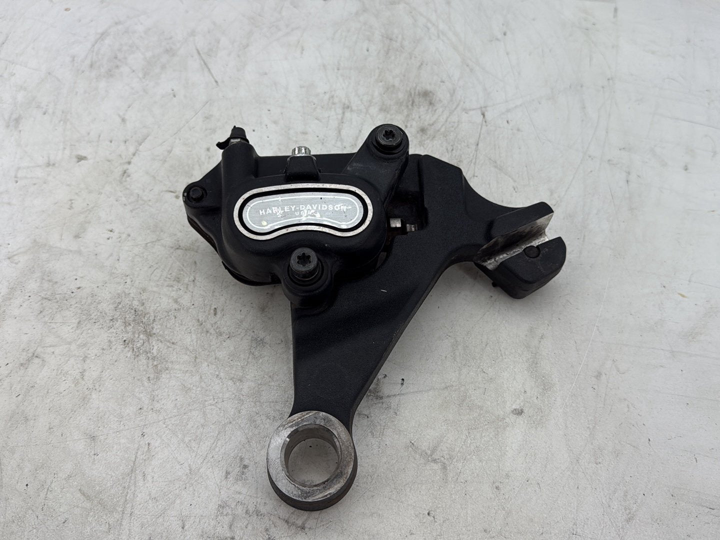 2012 Harley Dyna FXDF Fat Bob OEM Rear Back Brake Caliper w/ Bracket