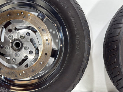2007 Harley Electra Glide Touring FLHTCUI OEM Front & Rear Wheel Rim Tire 16"