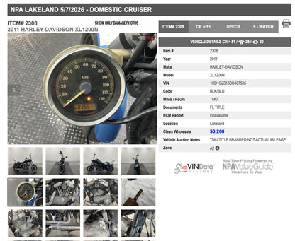 2011 Harley-Davidson Sportster 1200 Nightster