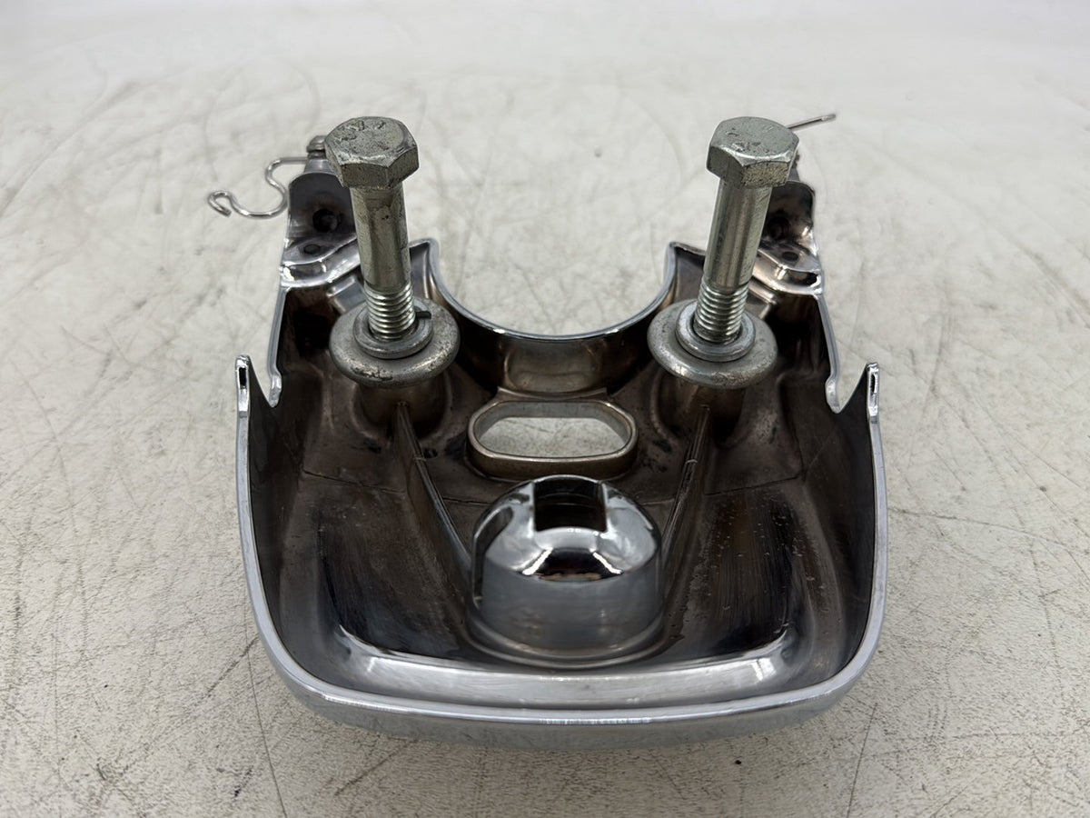 2015 Harley Dyna Low Rider FXDL OEM Front Handlebar Riser Top Clamp Chrome