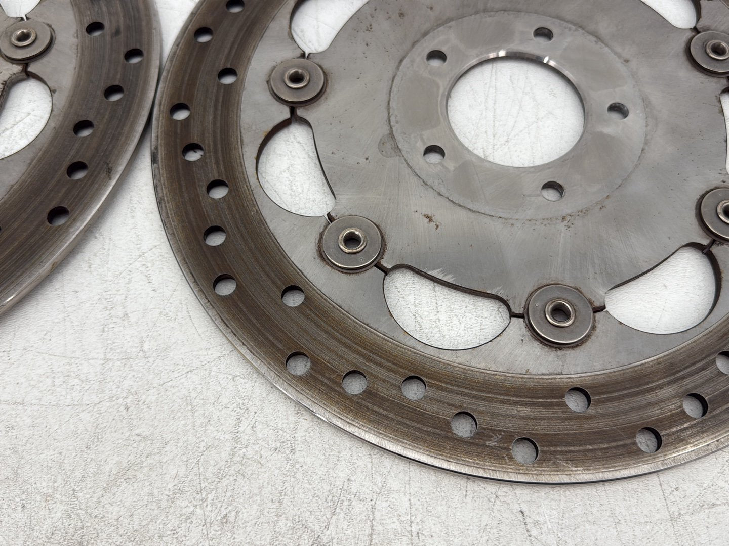 2010 Harley Dyna Fat Bob FXDF OEM Front Brake Rotors Disc Pair