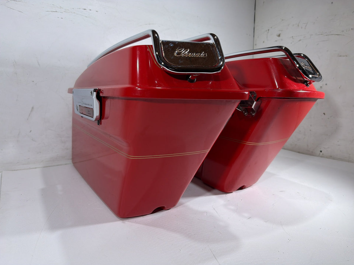 2004 Harley Electra Glide Touring Ultra OEM Left Right Saddlebags Luggage NOKey